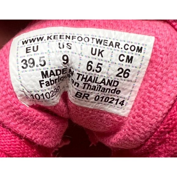 Keen Fuschia Pink Women's Slip On 100% Vulcanized Canvas Sneaker Vegan US Size 9 - Picture 9 of 9